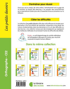 Les petits devoirs - Orthographe CE2