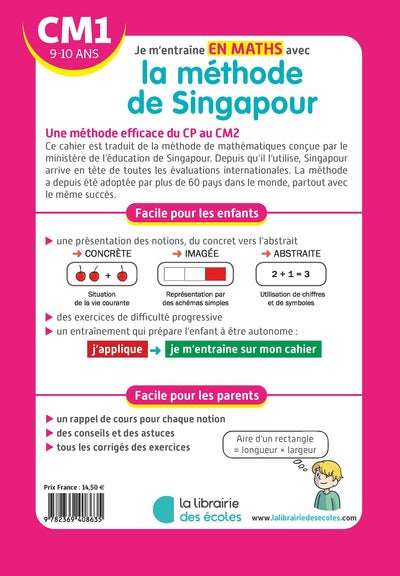 Je m'entraîne en maths avec la méthode de Singapour - CM1