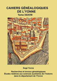 Cahier généalogique de l'Yonne tome 38 Paris