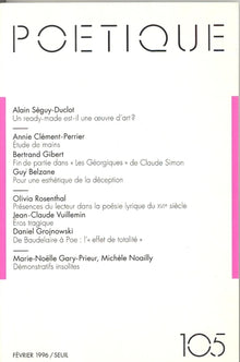Poétique, n° 105