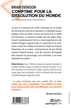 Comptine pour la dissolution du monde