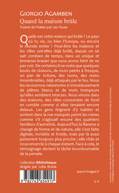 Quand la maison brûle