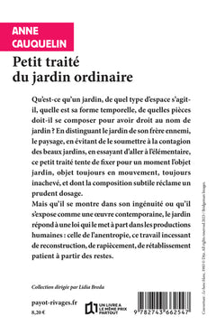 Petit traité du jardin ordinaire