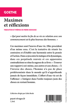 Maximes et réflexions