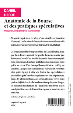 Anatomie de la bourse et des pratiques spéculatives