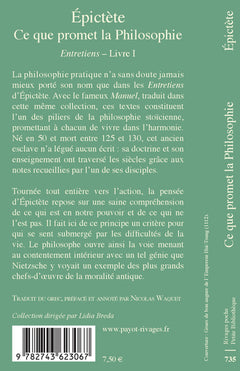 Ce que promet la Philosophie