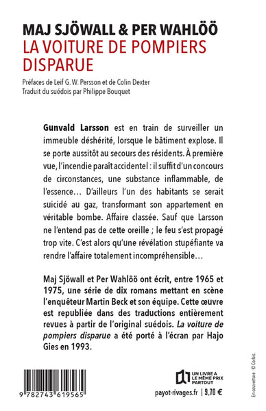 La voiture de pompiers disparue