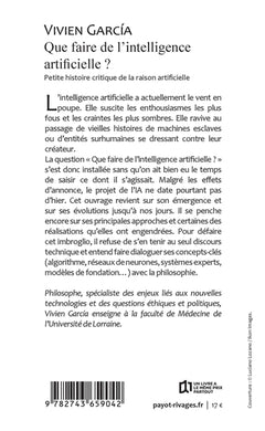 Que faire de l'intelligence artificielle ?