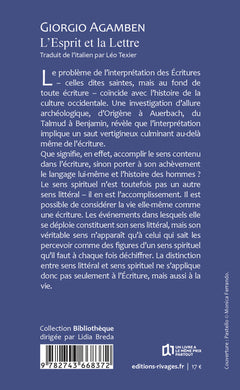 L'esprit et la lettre