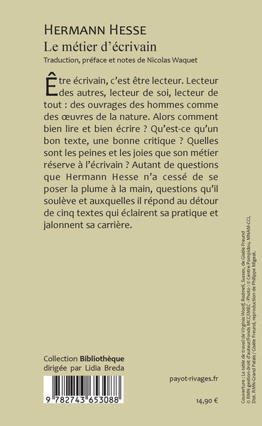 Le métier d'écrivain