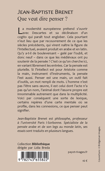 Que veut dire penser ?