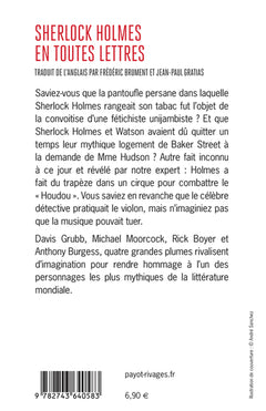 Sherlock Holmes en toutes lettres