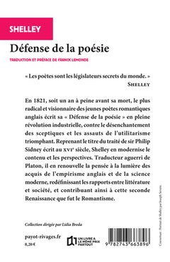 Défense de la poésie