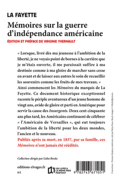 Mémoires sur la guerre d'indépendance américaine