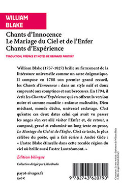 Chants d'Innocence, Le Mariage du Ciel et de l'Enfer, Chants d'Expérience