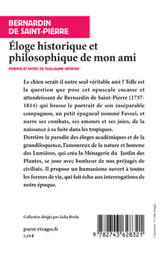 Eloge historique et philosophique de mon ami