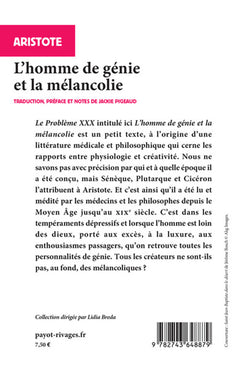 L'homme de génie et la mélancolie