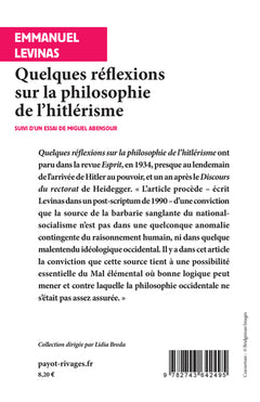 Quelques réflexions sur la philosophie de l'hitlérisme