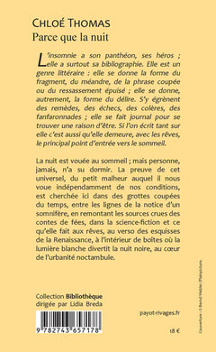 Parce que la nuit