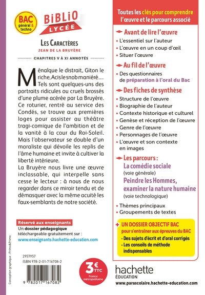 BiblioLycée - Les Caractères, La Bruyère - BAC 2025