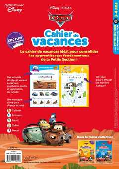 Disney - Cars - De la Petite à la Moyenne section - Cahier de vacances 2024