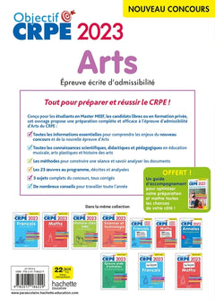 Objectif CRPE 2023 - Arts - Epreuve écrite d'admissibilité