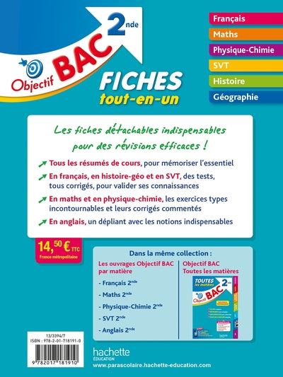 Objectif Bac Fiches détachables Tout-en-un 2nde