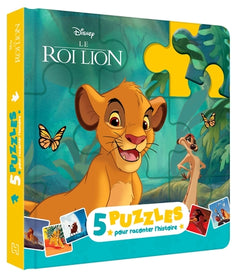 Le Roi Lion - Mon Petit Livre Puzzle - 5 puzzles 9 pièces