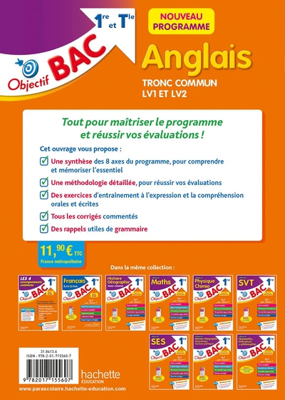 Objectif BAC Anglais LV1 et LV2 Tronc commun 1re et Tle