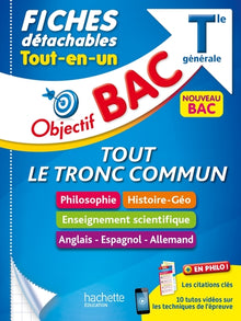 Objectif Bac Fiches détachables enseignements communs Terminale