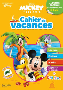 Disney - Mickey - De la Petite à la Moyenne Section - Cahier de vacances 2025