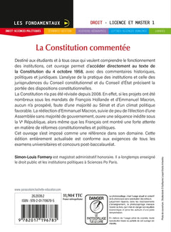 La Constitution commentée 2023-2024
