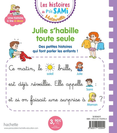 Julie s'habille toute seule