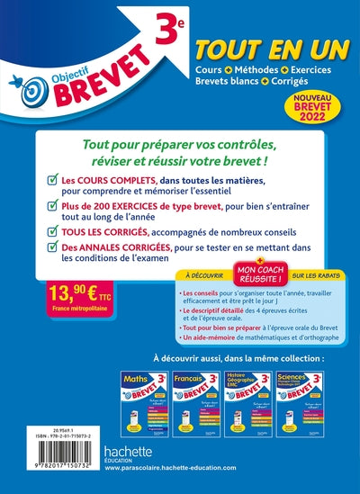 Objectif Brevet Tout-en-un 2022