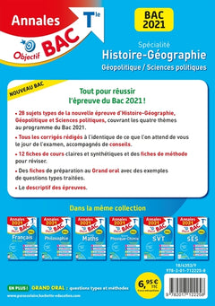 Annales Bac 2021 Spé Histoire-Géographie Term