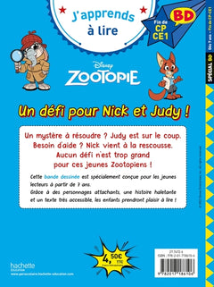 Disney BD Fin de CP-CE1 - Zootopie - Un défi pour Nick et Judy !