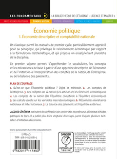 Fondamentaux - Économie politique 1. Economie descriptive et comptabilité (9e édition)