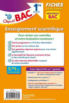 Objectif BAC Fiches Enseignement scientifique 1re générale