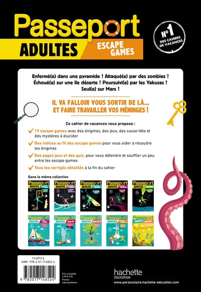 Passeport Adultes - Escape Game - Cahier de vacances 2024