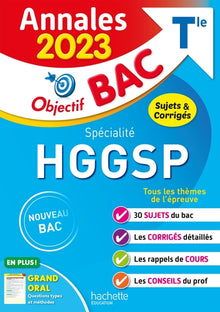 Annales Objectif BAC 2023 - Spécialité HGGSP