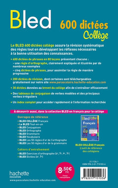 Bled 600 dictées Collège