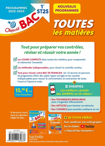 Objectif Bac 2023 - 1re ST2S