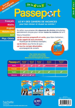 Passeport - Toutes les matières - De la 4e à la 3e - Cahier de vacances 2024