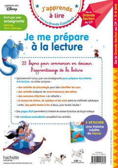 Je me prépare à la lecture avec les grands classiques Disney - Cahier de vacances 2025
