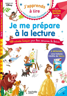 Je me prépare à la lecture avec les grands classiques Disney - Cahier de vacances 2025