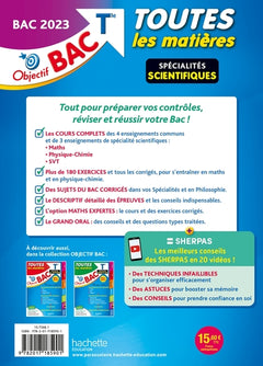 Objectif Bac 2023 - Term Spécialités scientifiques Toutes les matières