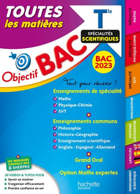 Objectif Bac 2023 - Term Spécialités scientifiques Toutes les matières