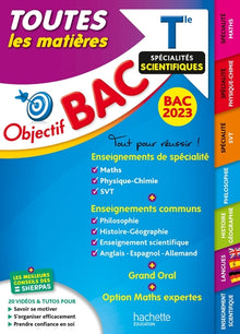 Objectif Bac 2023 - Term Spécialités scientifiques Toutes les matières