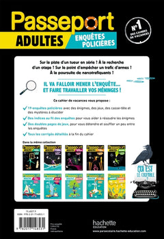 Passeport Adultes - Enquêtes policières - Cahier de vacances 2026