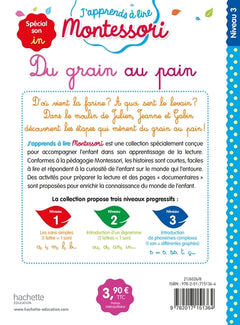 Du grain au pain (son in), niveau 3 - J'apprends à lire Montessori